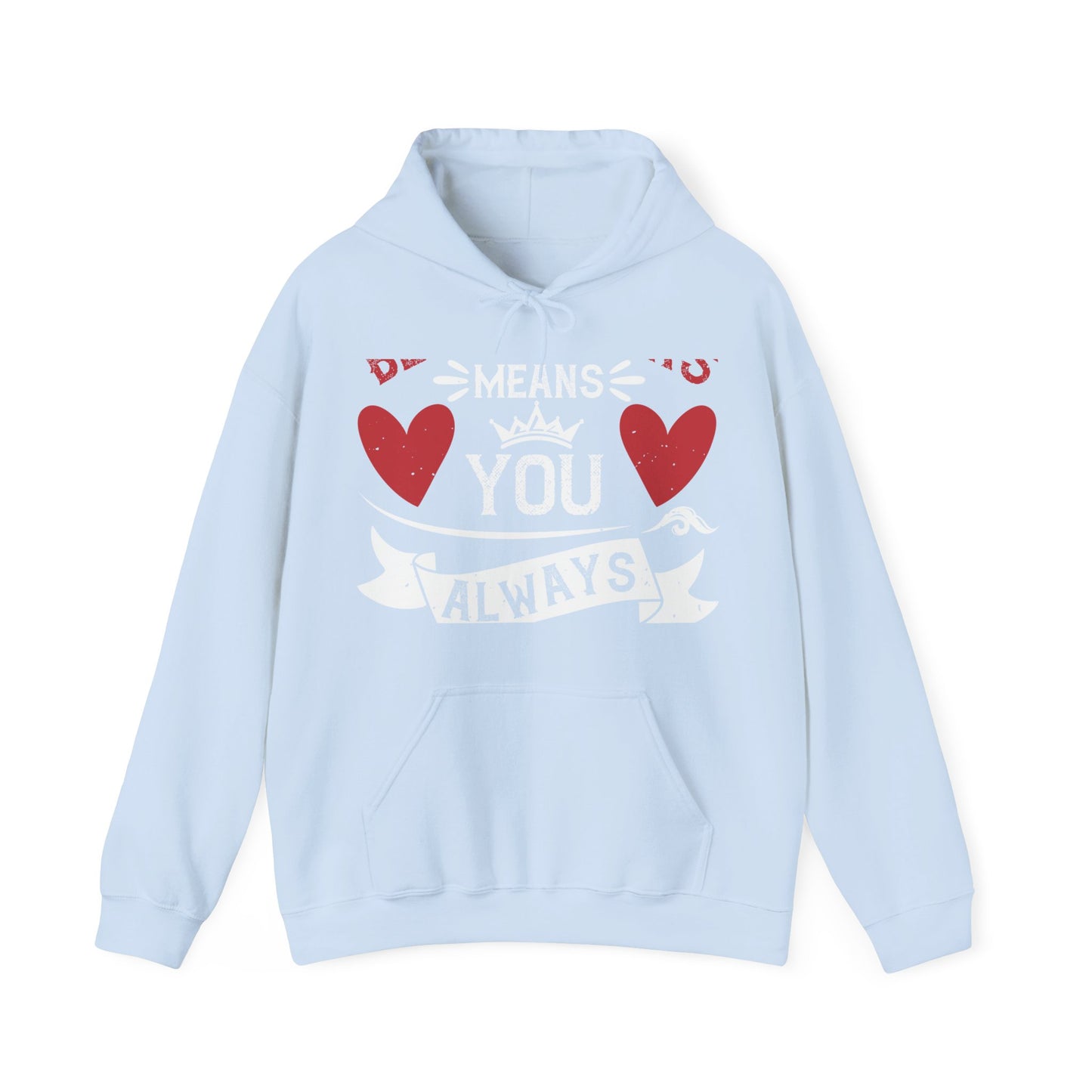 Being sisters means you always have back up-1 — Unisex Heavy Blend Hoodie (G18500)