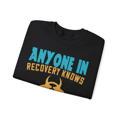 Anyone in recovery knows that isolation is the biggest enemy-01 — Unisex Heavy Blend Crewneck (G18000)