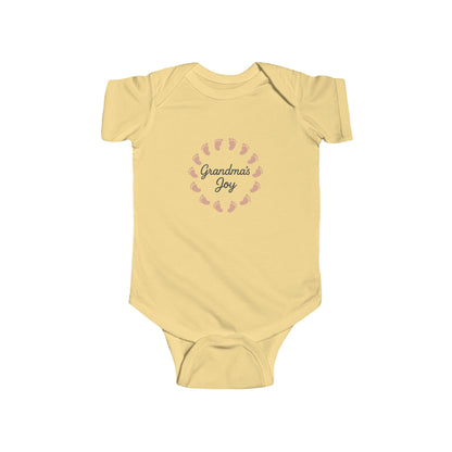 Grandma's Joy Infant Bodysuit, Baby Shower Gift, Newborn Outfit, Cute Baby Clothes, First Grandchild Announcement