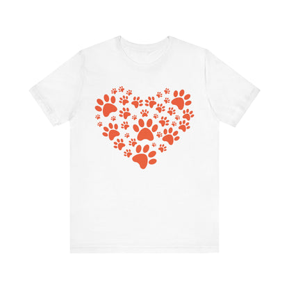 Animal foot print T-shirt, Pet Tshirt, Animal Shirt, Unisex Shirt, Crewneck Shirt, Short Sleeve Tee, Gift for Him, Gift for Her