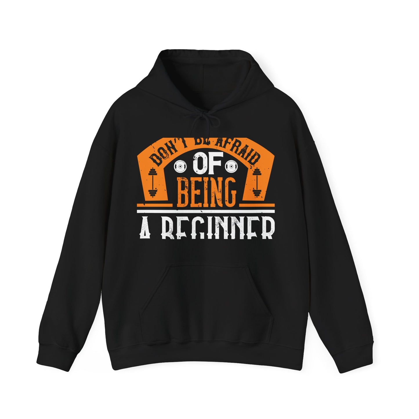DonΓÇÖt be afraid of being a beginner-01 — Unisex Heavy Blend Hoodie (G18500)