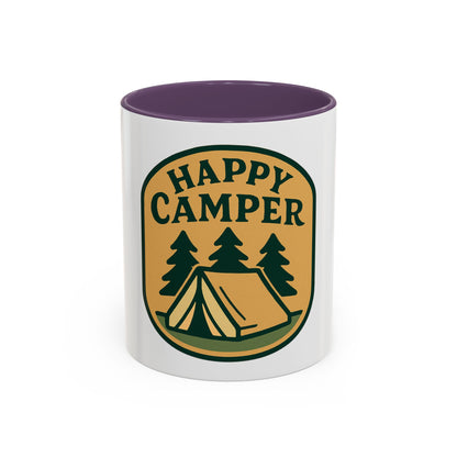 Happy Camper Coffee Mug - Fun Camping Gift, Outdoor Lover's Mug, Adventure Coffee Cup, Holiday Gift, Camping Decor