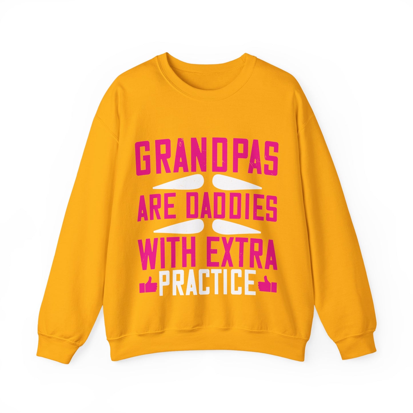 Grandpas are daddies with extra practice-01 — Unisex Heavy Blend Crewneck (G18000)