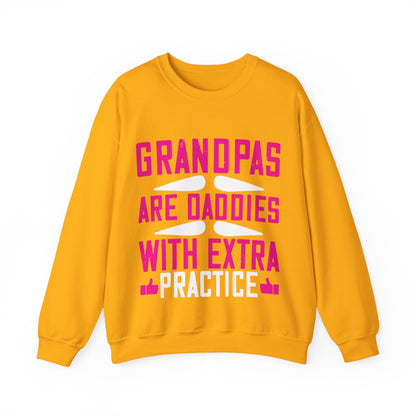 Grandpas are daddies with extra practice-01 — Unisex Heavy Blend Crewneck (G18000)