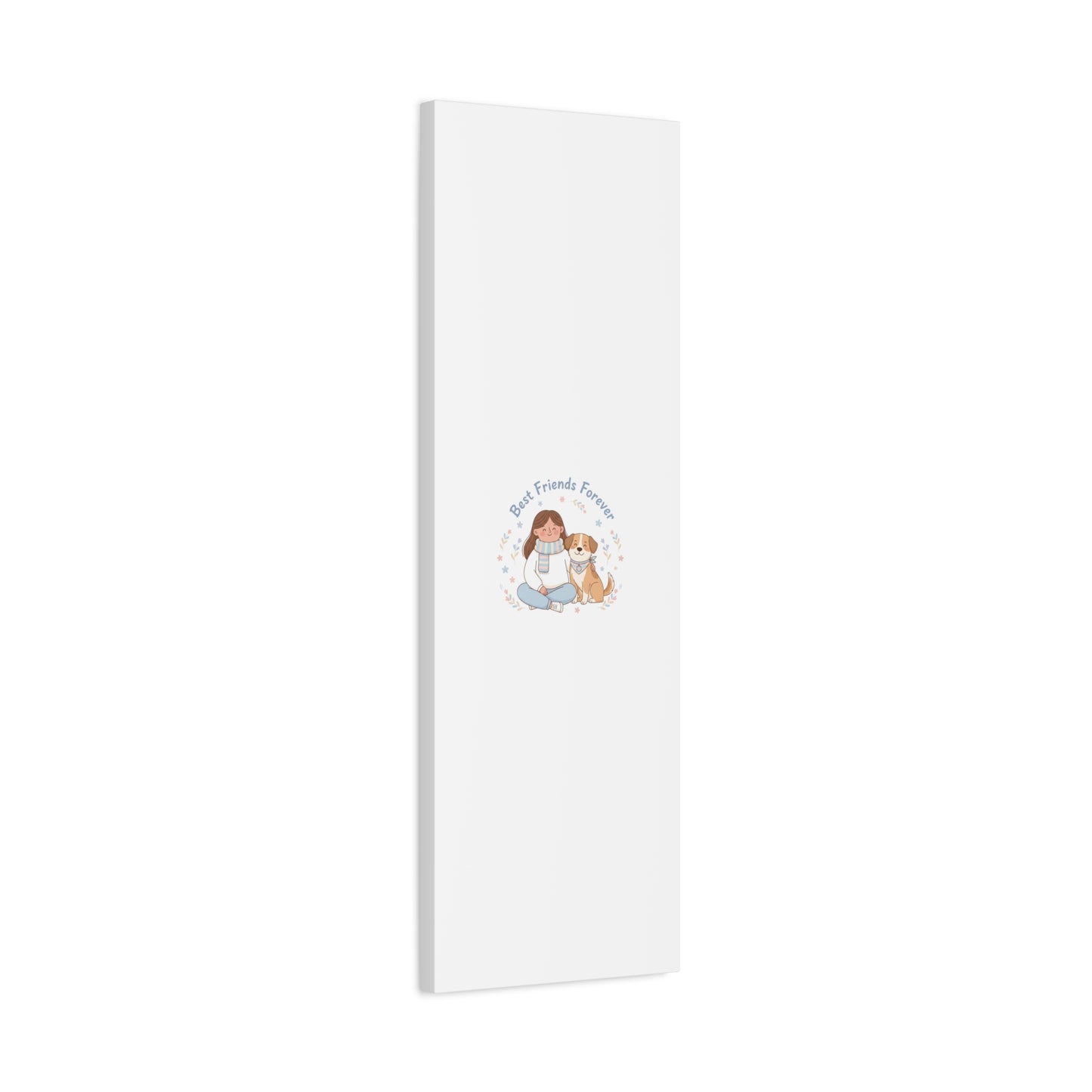 Best Friends Forever Canvas | Pet Owner Matching, Paw Print Art