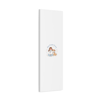 Best Friends Forever Canvas | Pet Owner Matching, Paw Print Art