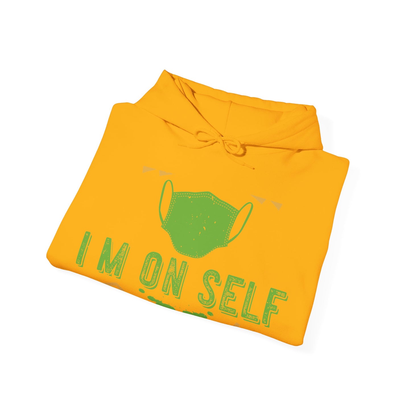 back off i'm on self quarantine-01 — Unisex Heavy Blend Hoodie (G18500)