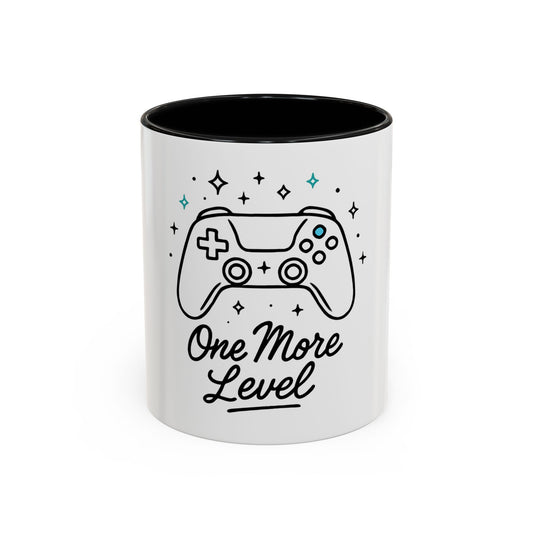 Gamer Accent Coffee Mug - One More Level Gaming Gift, Video Game Mug, Fun Coffee Cup, Unique Present for Gamers, Geeky [...]