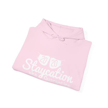 2020 staycation aka quarantine-01 — Unisex Heavy Blend Hoodie (G18500)