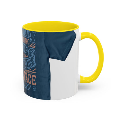 The politicians were talking themselves red, white and blue in the face — Accent Mug 11/15oz