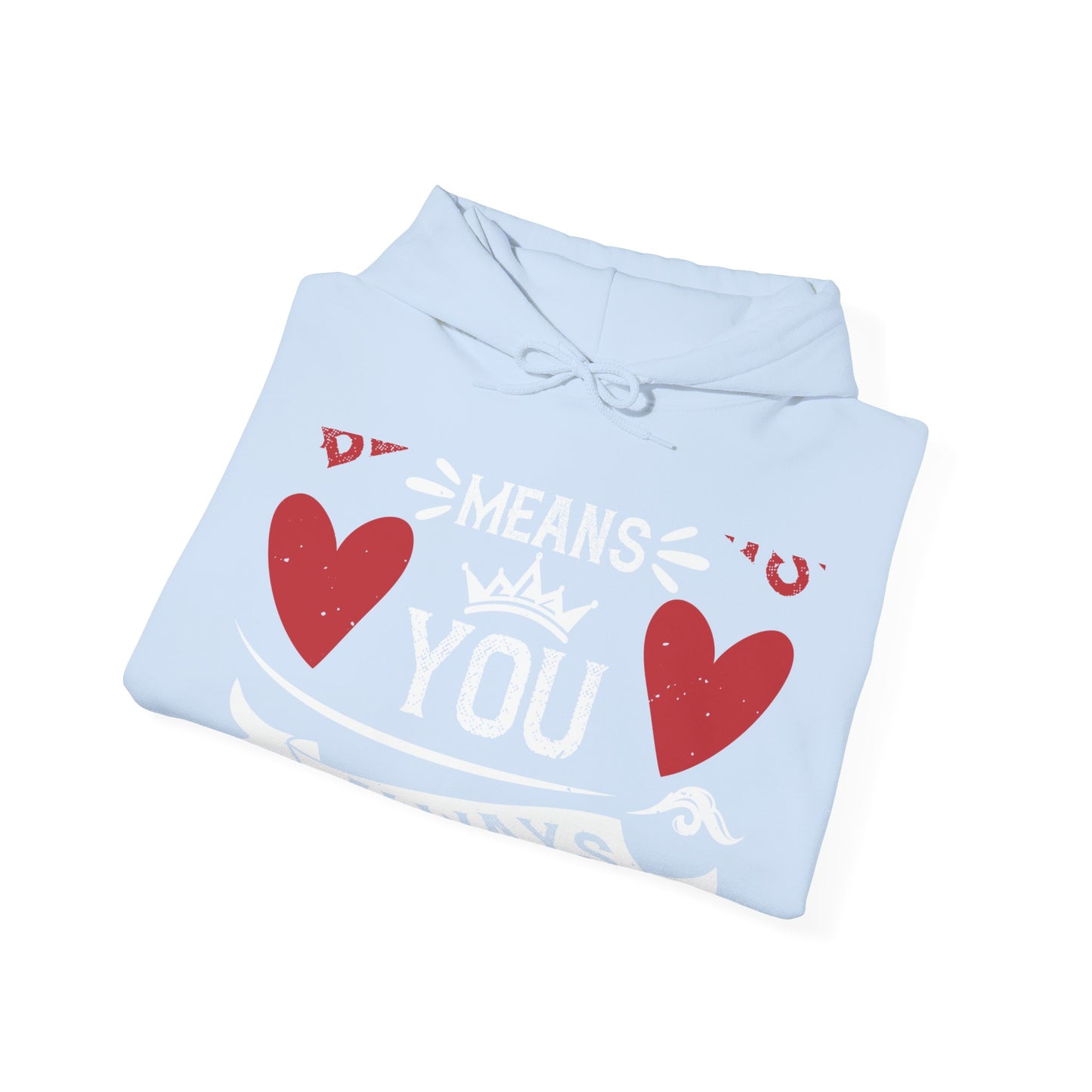 Being sisters means you always have back up-1 — Unisex Heavy Blend Hoodie (G18500)