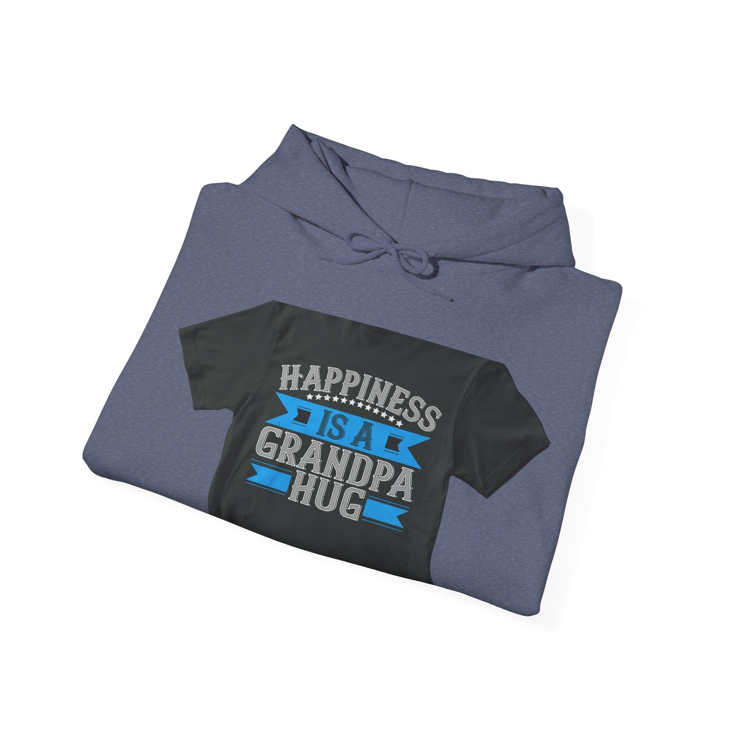 Happiness is a grandpa hug-02 — Unisex Heavy Blend Hoodie (G18500)