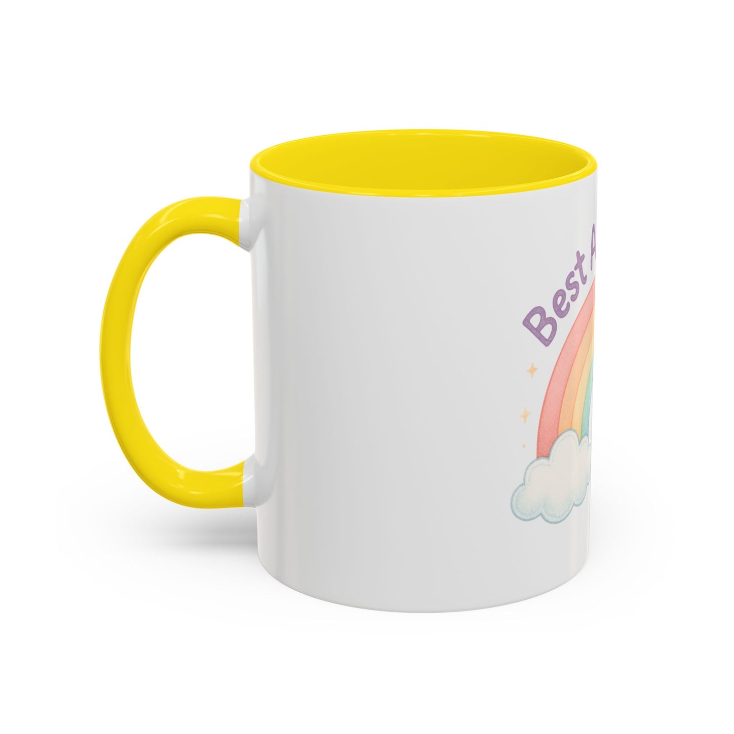 Best Aunt Ever Rainbow Coffee Mug, Gift for Aunts, 11oz, 15oz, Cute Mug, Birthday Gift, Unique Coffee Cup