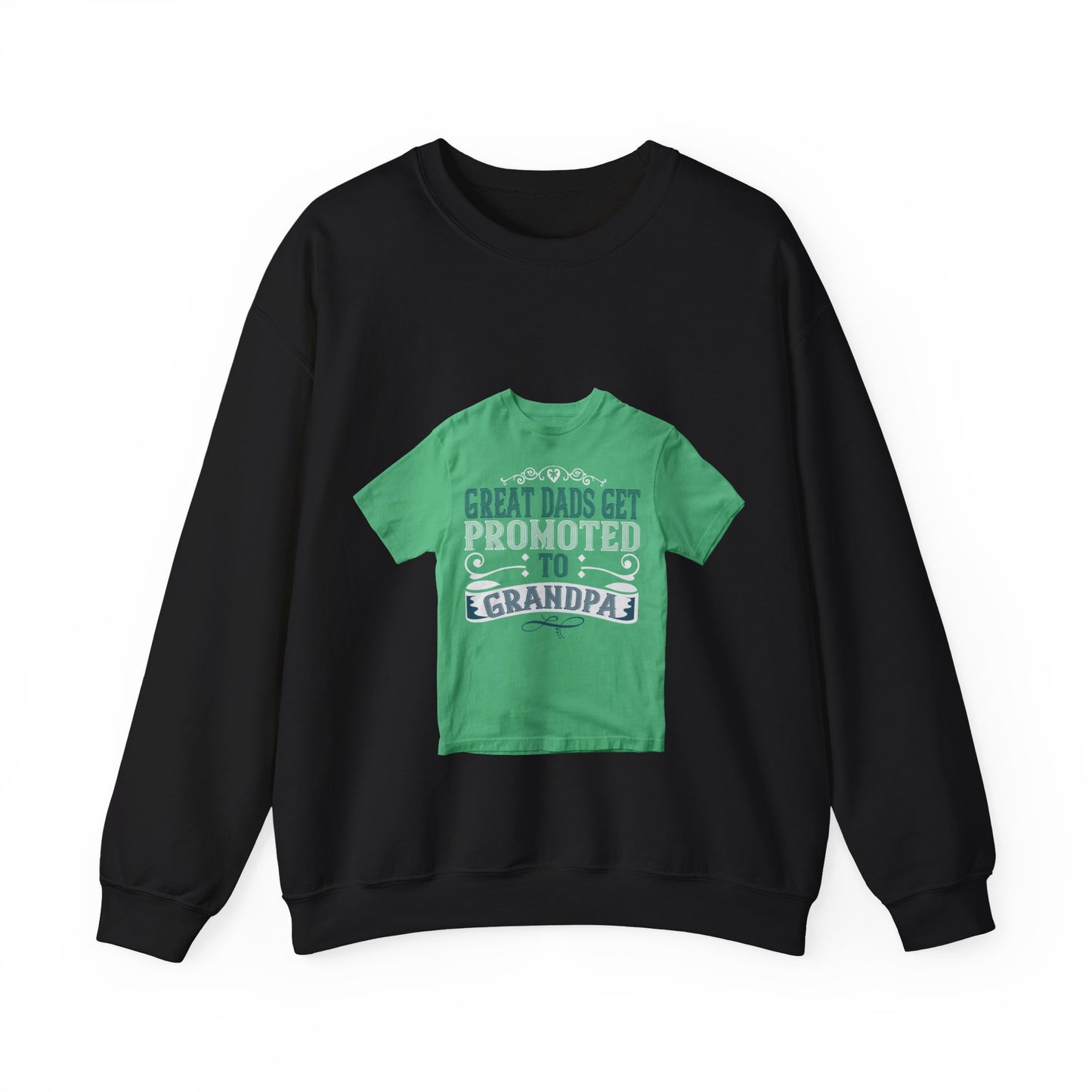 Great dads get promoted to grandpa-02 — Unisex Heavy Blend Crewneck (G18000)