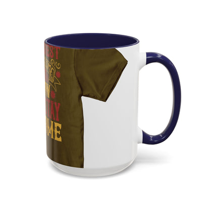 The easiest way to become a superhero is NOW! Just Stay At Home — Accent Mug 11/15oz