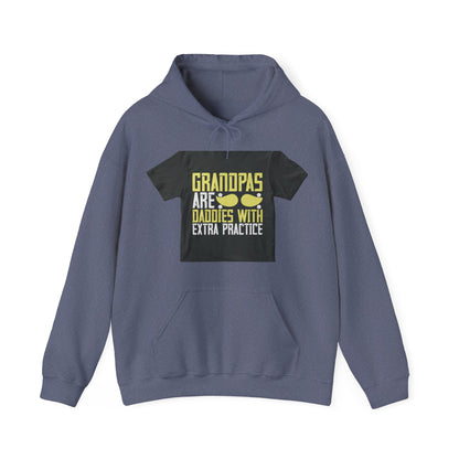 Grandpas are daddies with extra practice-2 — Unisex Heavy Blend Hoodie (G18500)