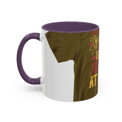 The easiest way to become a superhero is NOW! Just Stay At Home — Accent Mug 11/15oz