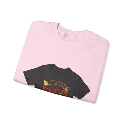 ItΓÇÖs a long, lonely and windy road (2) — Unisex Heavy Blend Crewneck (G18000)