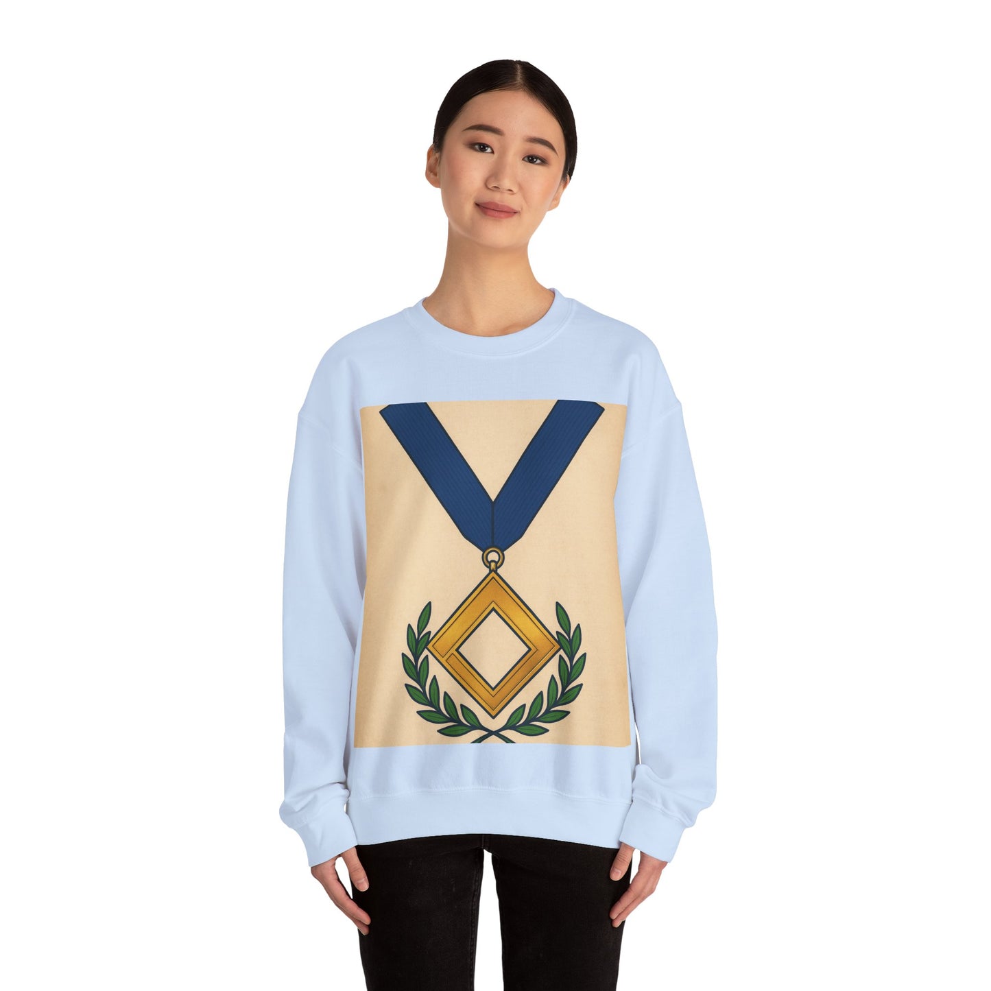 Worshipful master jewel Square — Unisex Heavy Blend Crewneck (G18000)