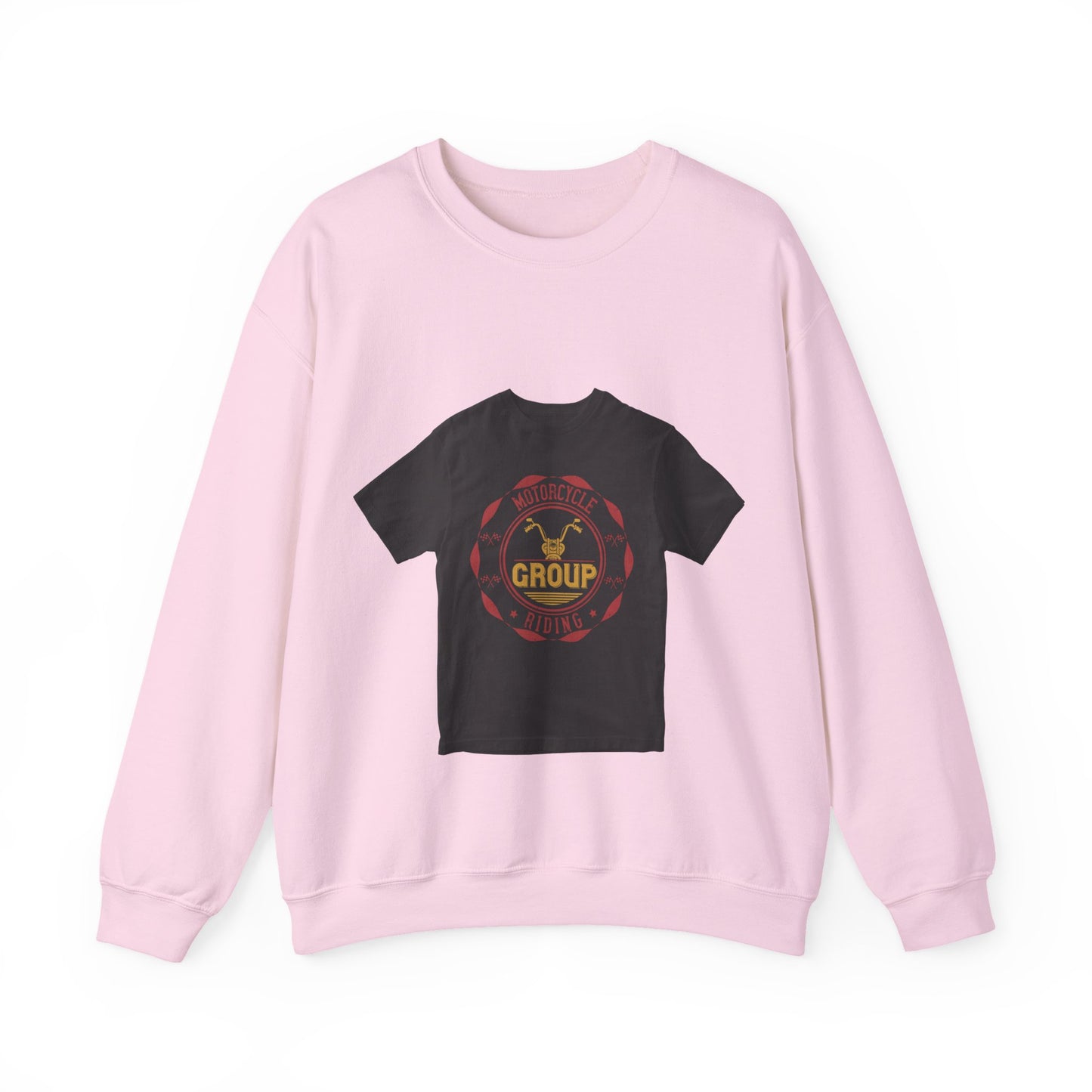 motorcycle group riding — Unisex Heavy Blend Crewneck (G18000)