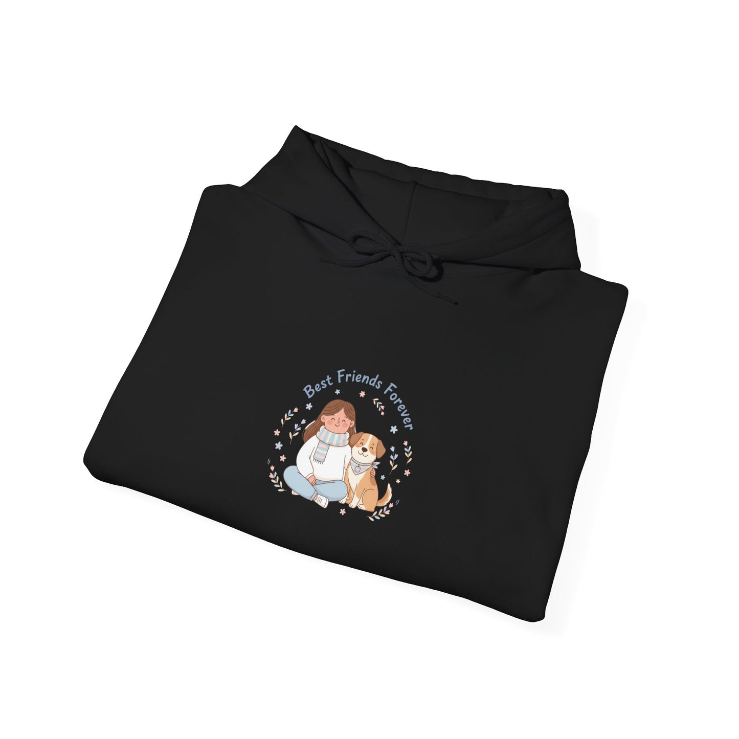 Pet Mom Illustration Hoodie | pet owner matching, paw print design