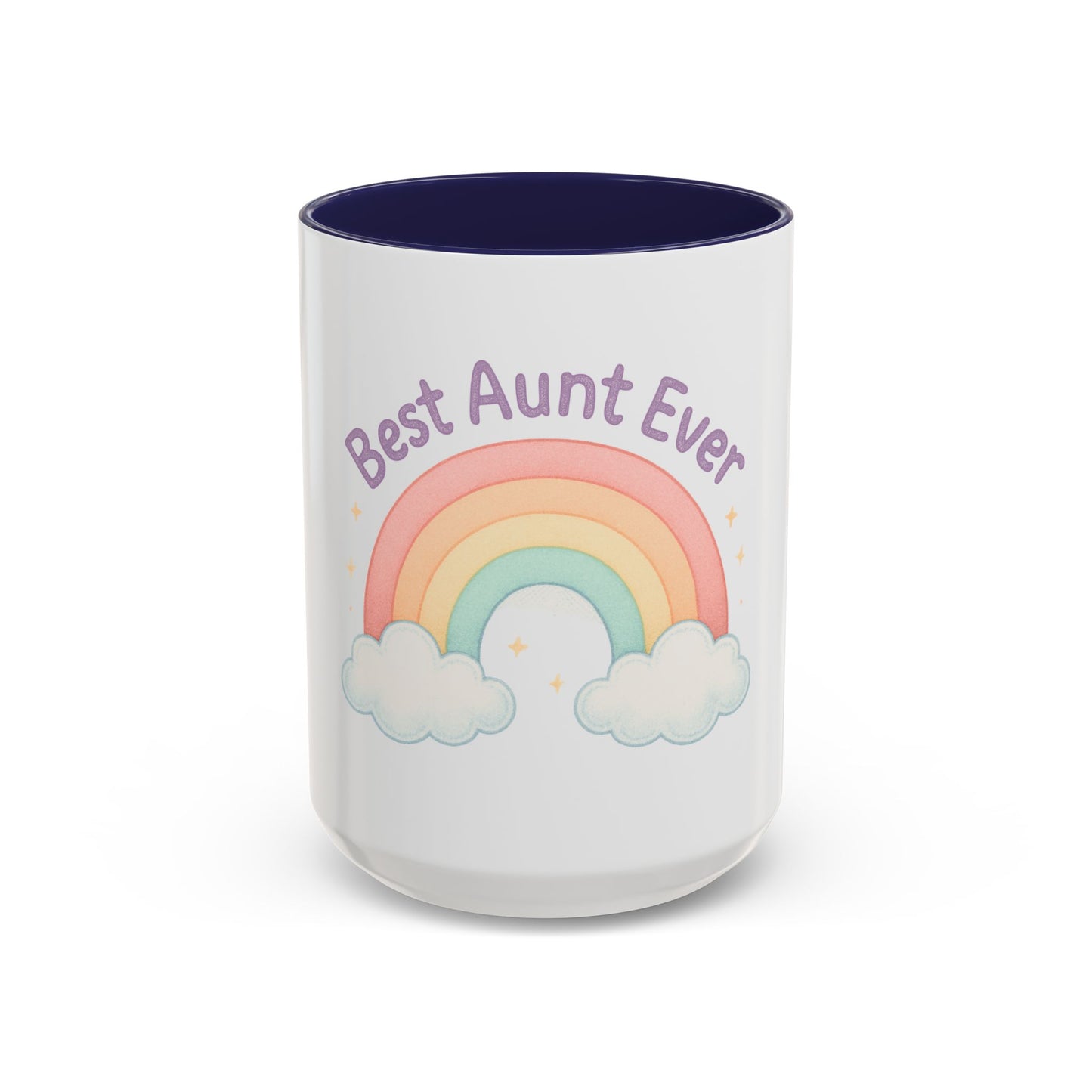 Best Aunt Ever Rainbow Coffee Mug, Gift for Aunts, 11oz, 15oz, Cute Mug, Birthday Gift, Unique Coffee Cup