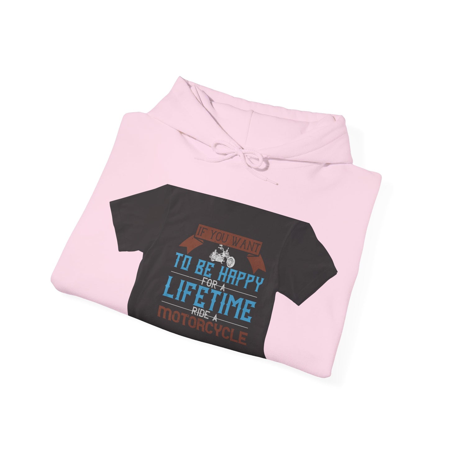 If you want to be happy — Unisex Heavy Blend Hoodie (G18500)