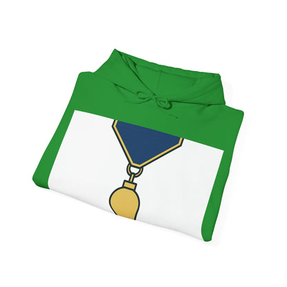 Junior Warden -JW - white bg — Unisex Heavy Blend Hoodie (G18500)