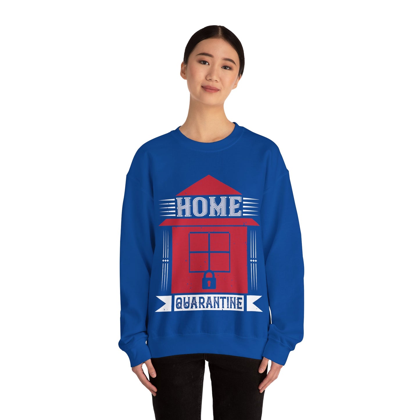 home quarantine-01 — Unisex Heavy Blend Crewneck (G18000)