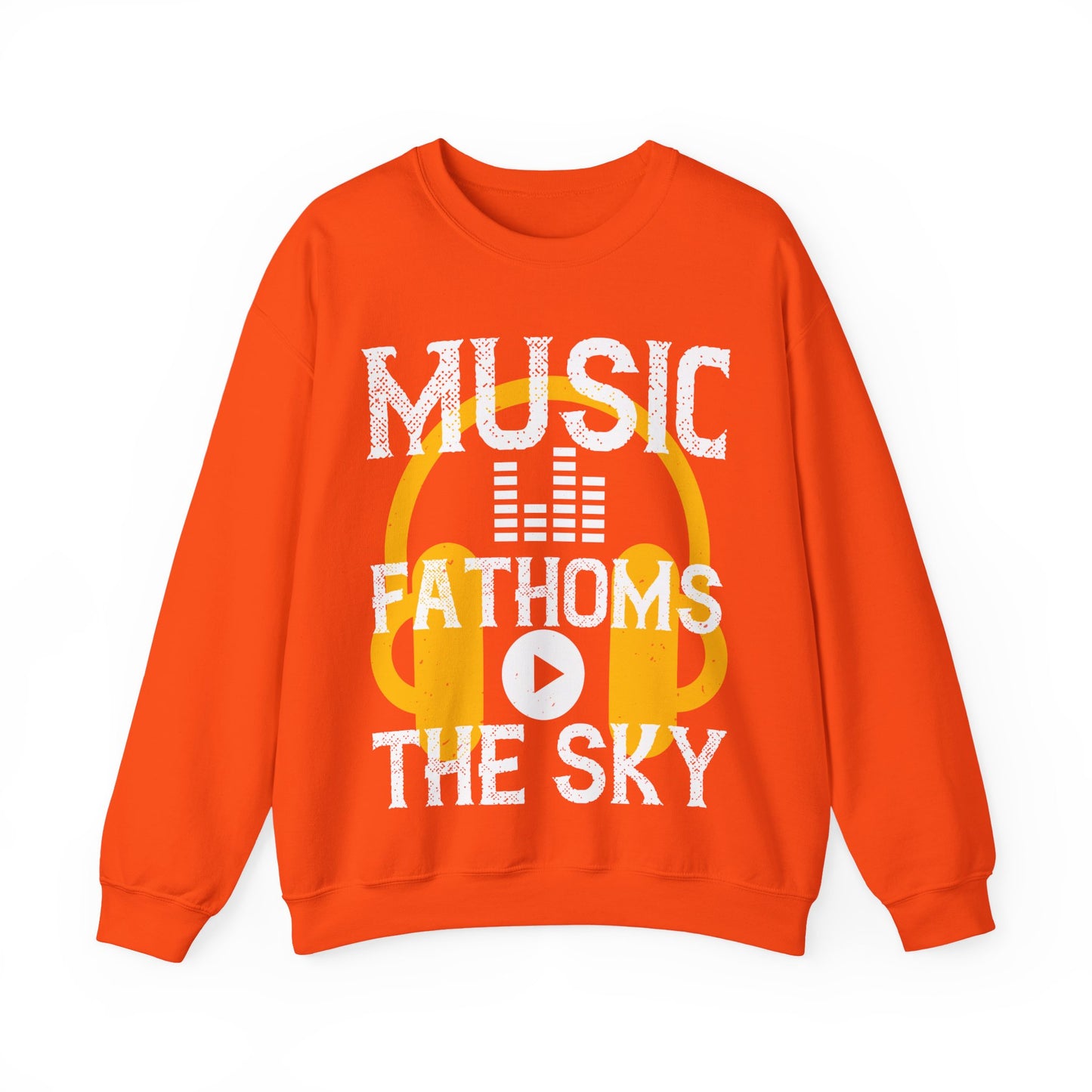 Music Fathoms The Sky-01 — Unisex Heavy Blend Crewneck (G18000)