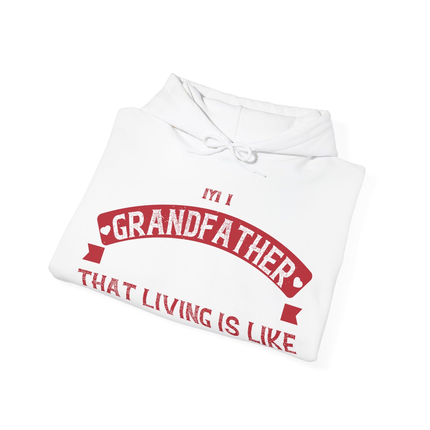 My grandfather always said that living is like licking honey off a thorn-01 — Unisex Heavy Blend Hoodie (G18500)