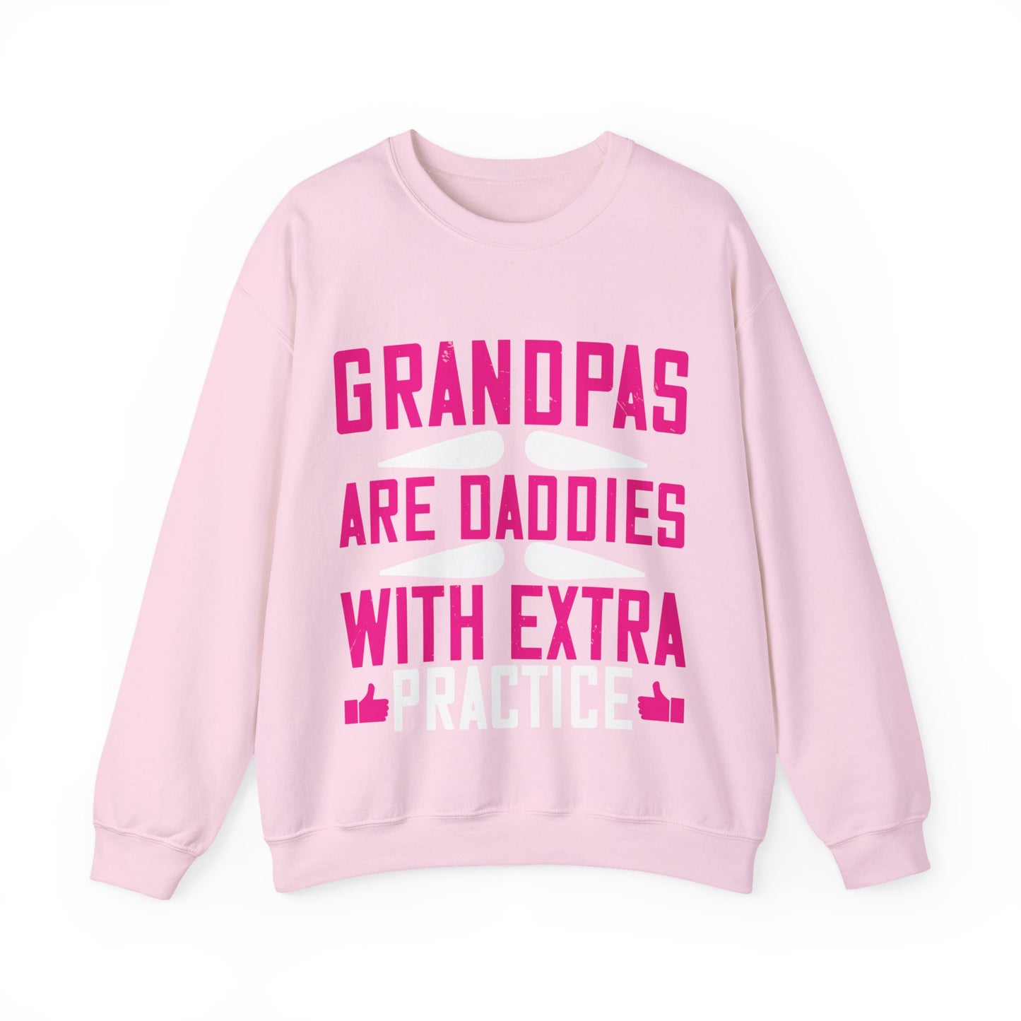 Grandpas are daddies with extra practice-01 — Unisex Heavy Blend Crewneck (G18000)