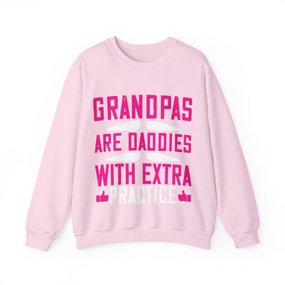 Grandpas are daddies with extra practice-01 — Unisex Heavy Blend Crewneck (G18000)