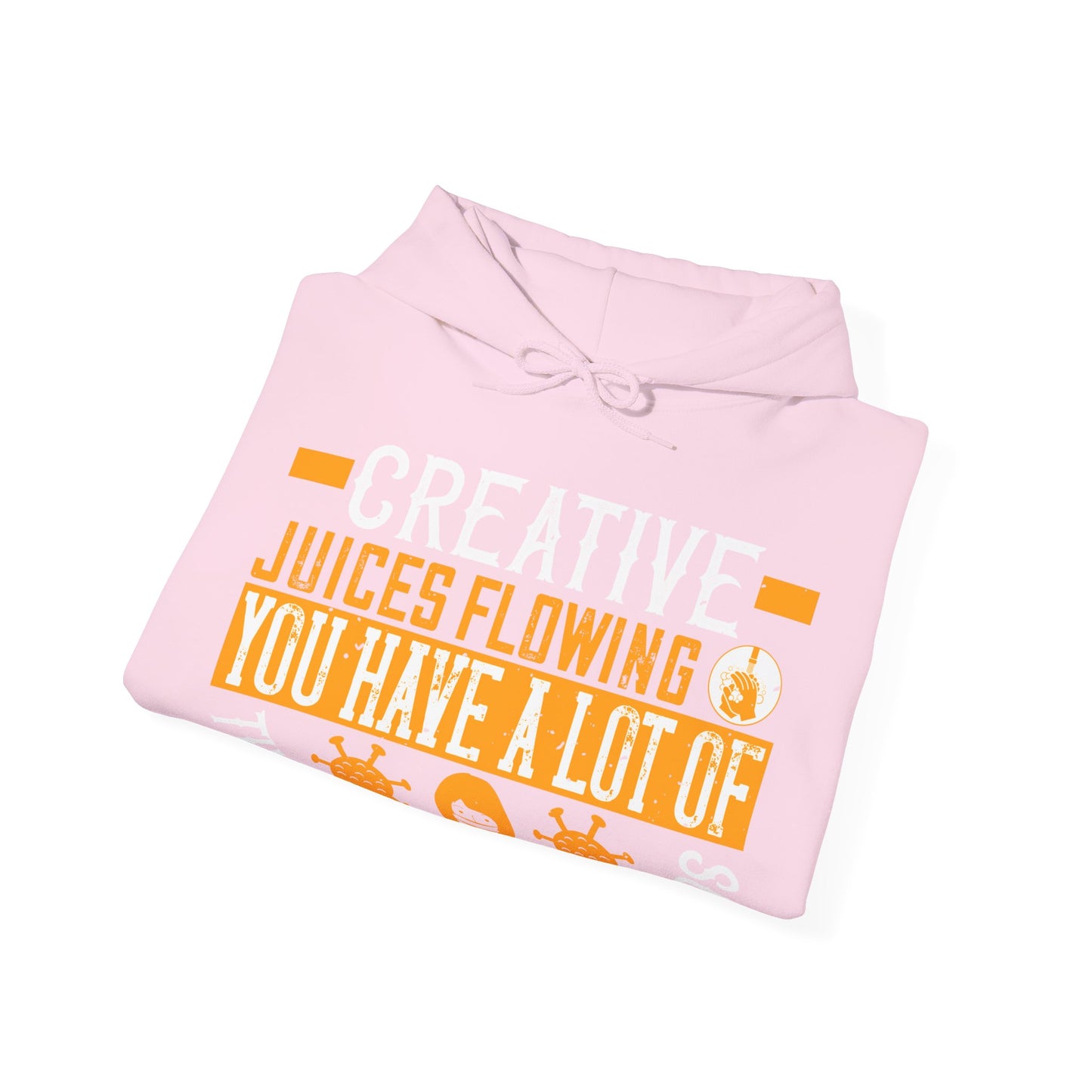 Keep those creative juices flowing. You have a lot of time on your hands!-01 — Unisex Heavy Blend Hoodie (G18500)