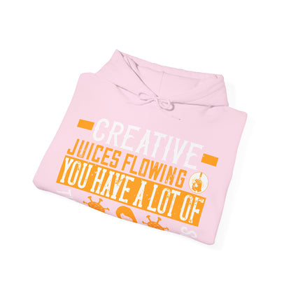 Keep those creative juices flowing. You have a lot of time on your hands!-01 — Unisex Heavy Blend Hoodie (G18500)