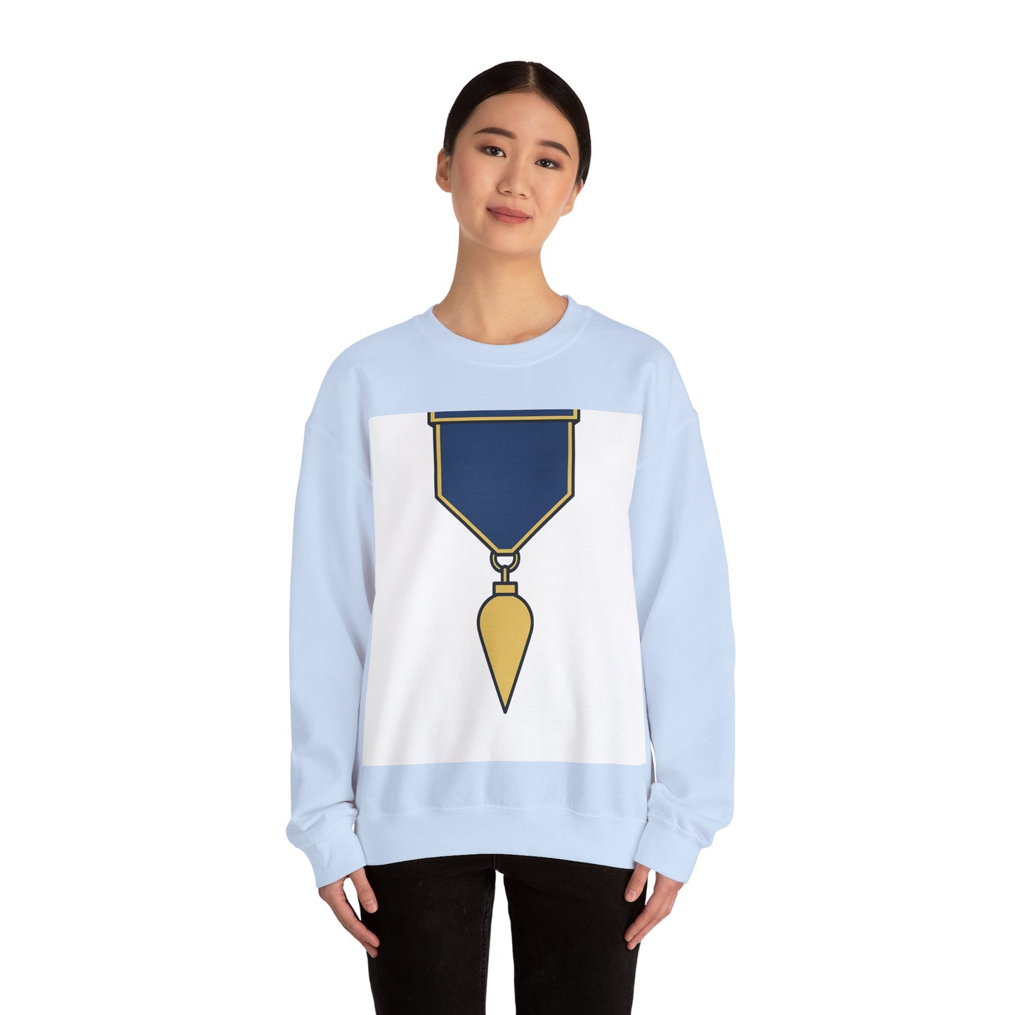 Junior Warden -JW - white bg — Unisex Heavy Blend Crewneck (G18000)
