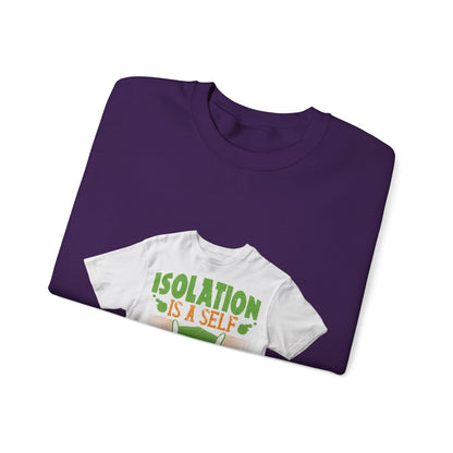 Isolation is a self-defeating dream — Unisex Heavy Blend Crewneck (G18000)