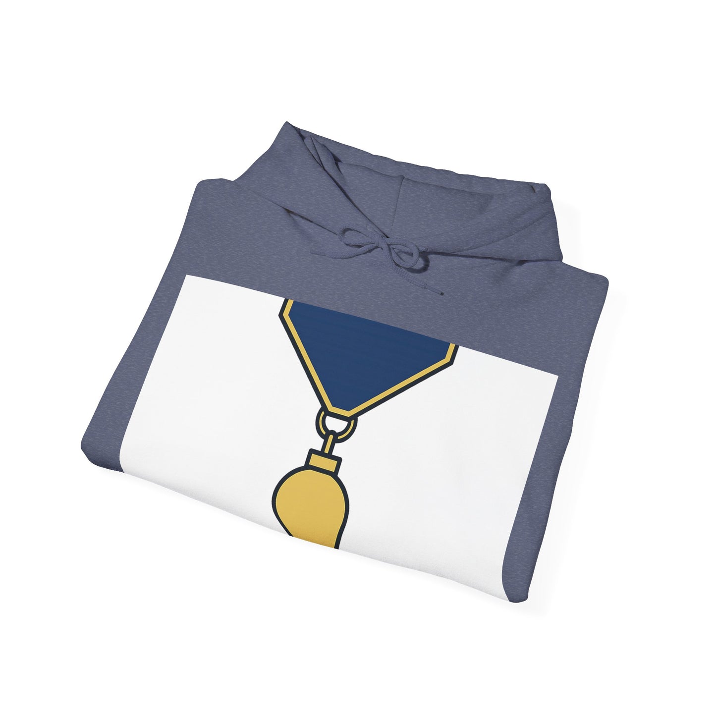 Junior Warden -JW - white bg — Unisex Heavy Blend Hoodie (G18500)