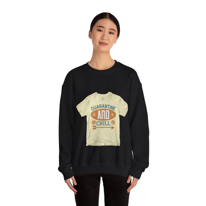 quarantine and chill — Unisex Heavy Blend Crewneck (G18000)