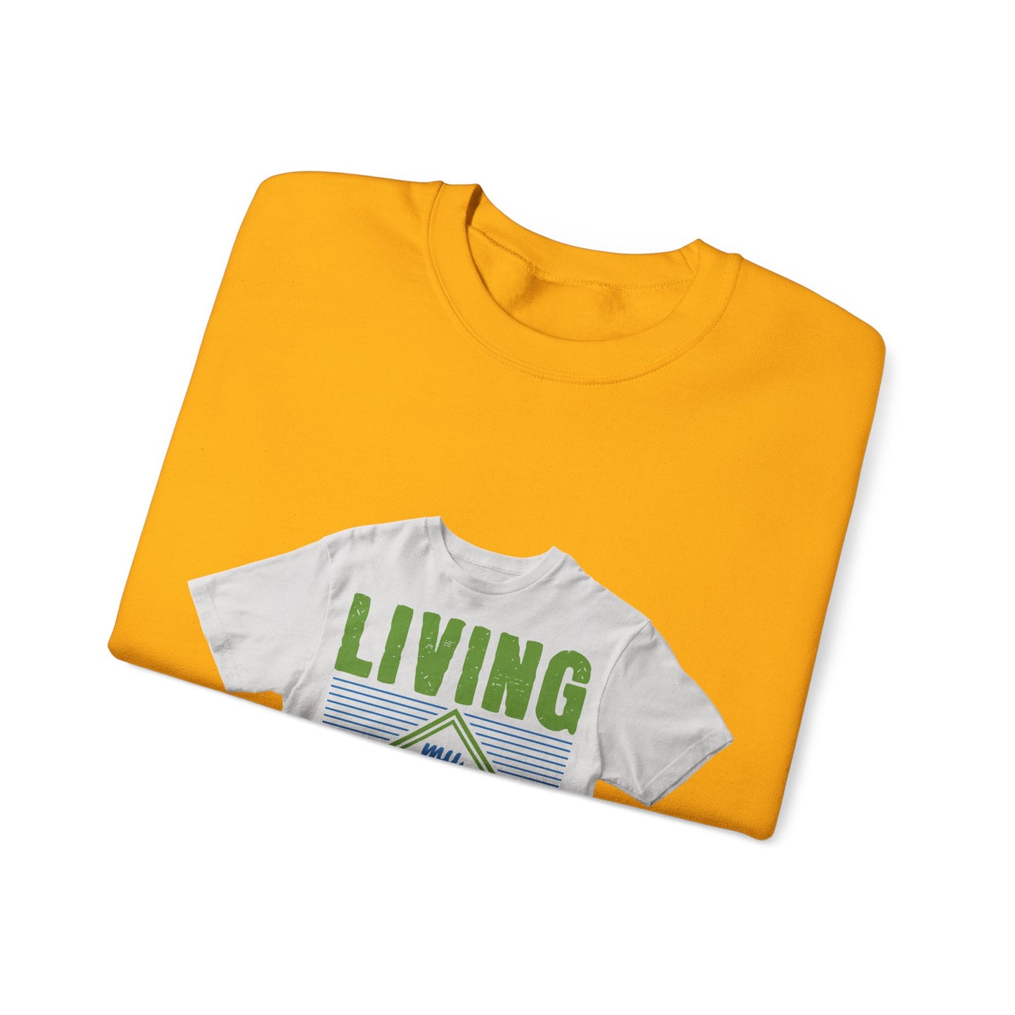 living my best quarantine — Unisex Heavy Blend Crewneck (G18000)