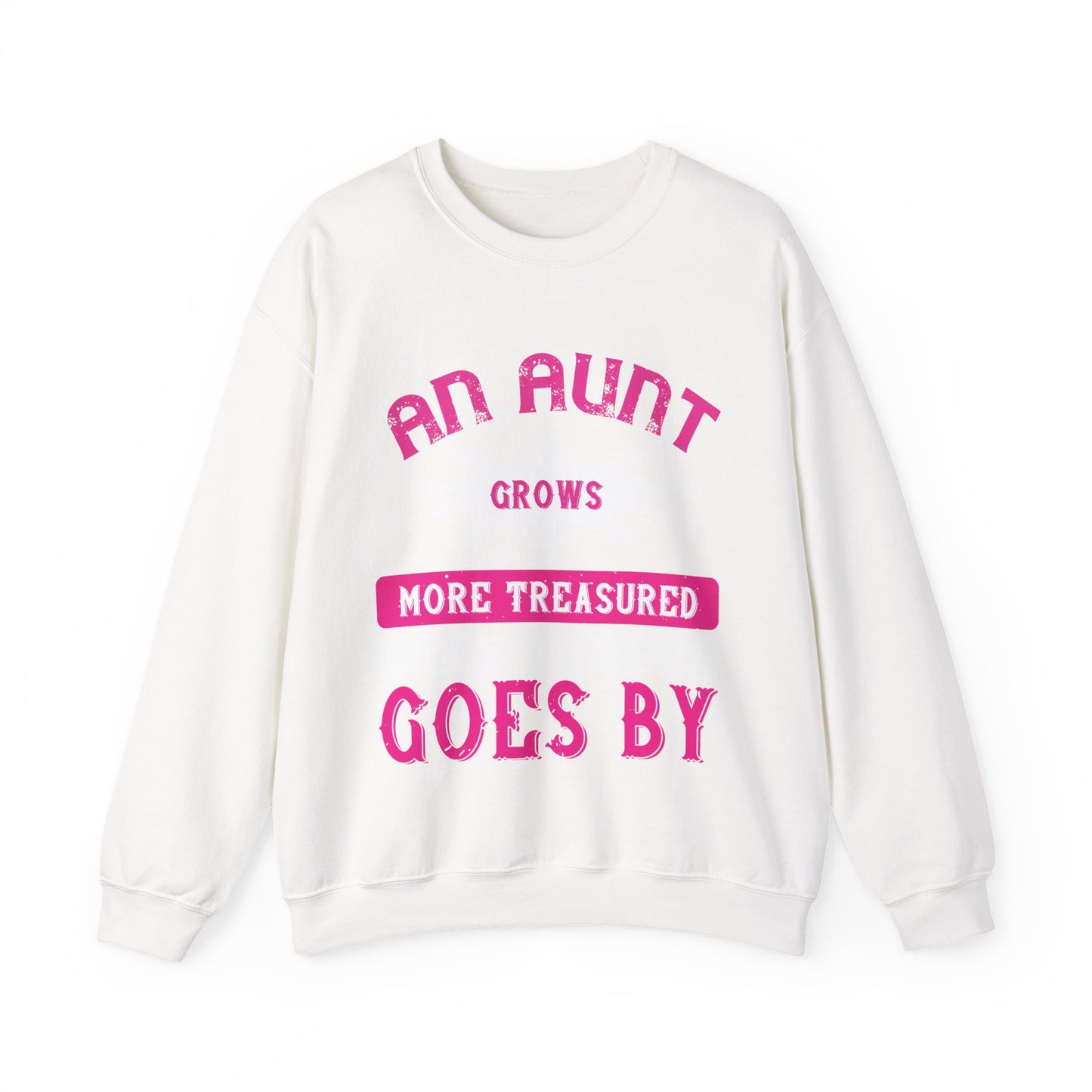 An aunt grows more treasured as time goes by-01 — Unisex Heavy Blend Crewneck (G18000)