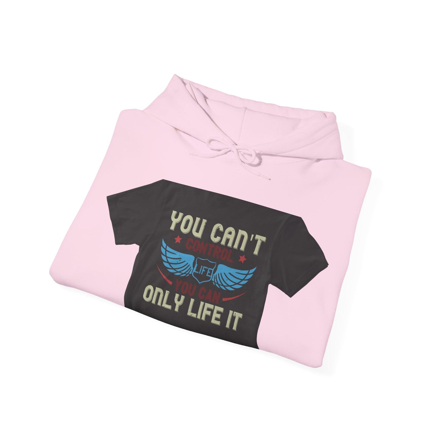 you can't control life you can only life it — Unisex Heavy Blend Hoodie (G18500)