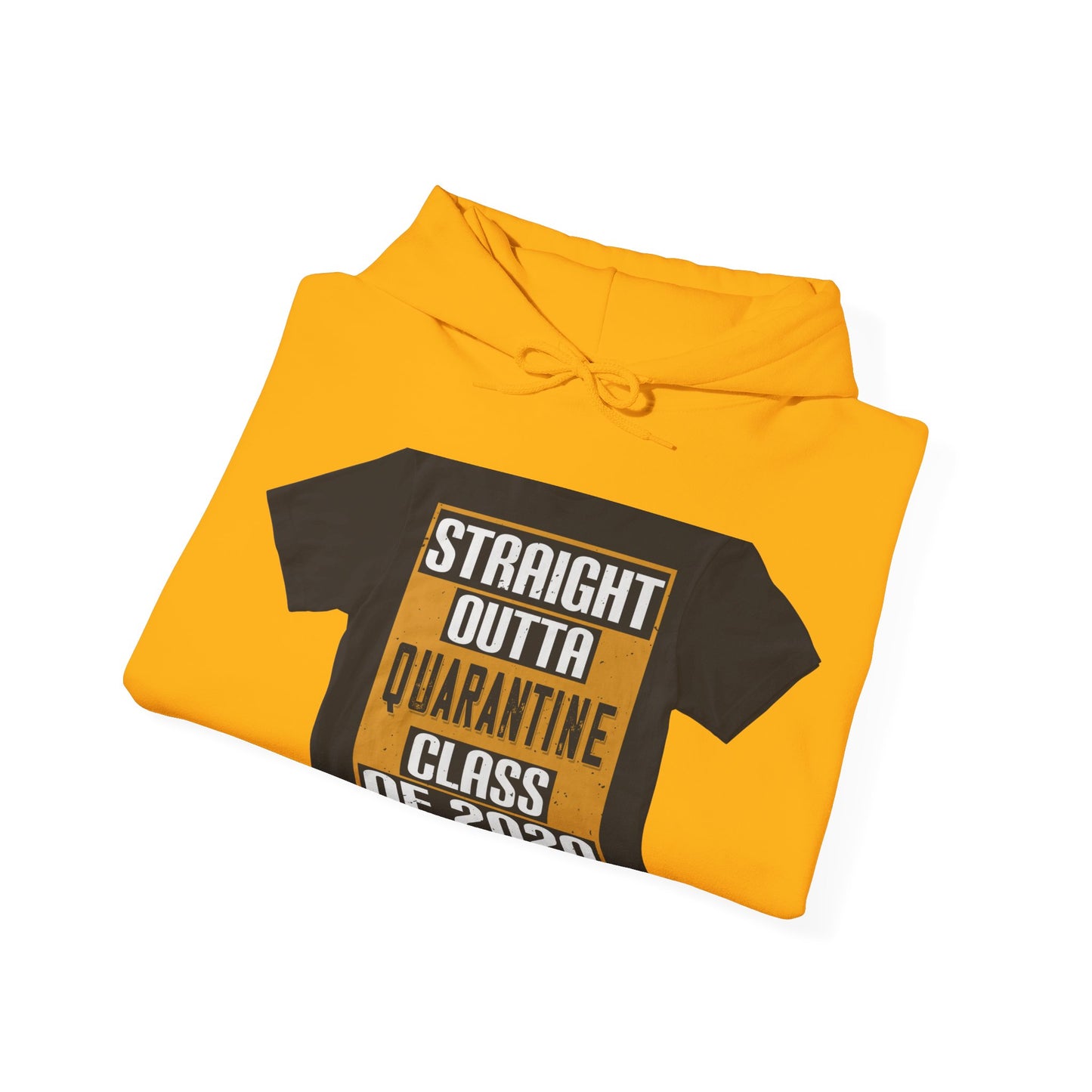 straight outta quarantine class of 2020 — Unisex Heavy Blend Hoodie (G18500)