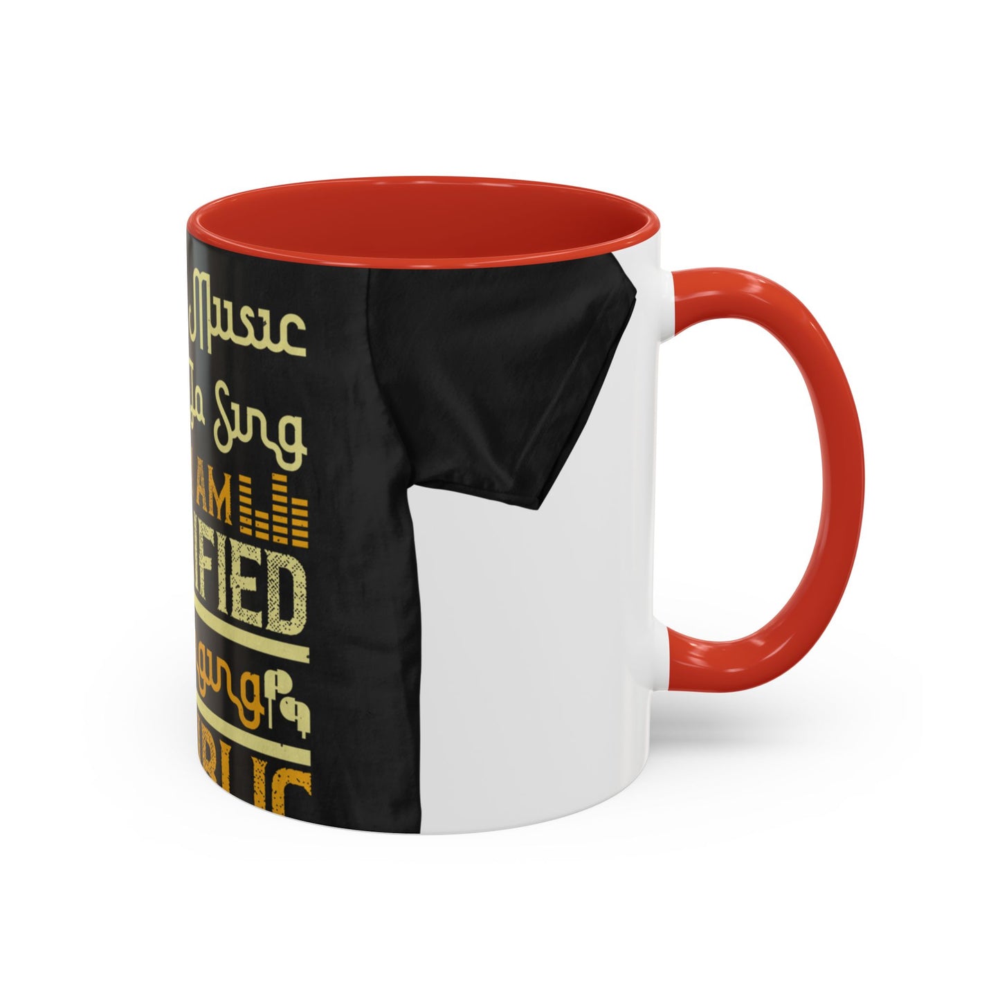 I love music, I love to sing, but I am terrified of singing in public — Accent Mug 11/15oz