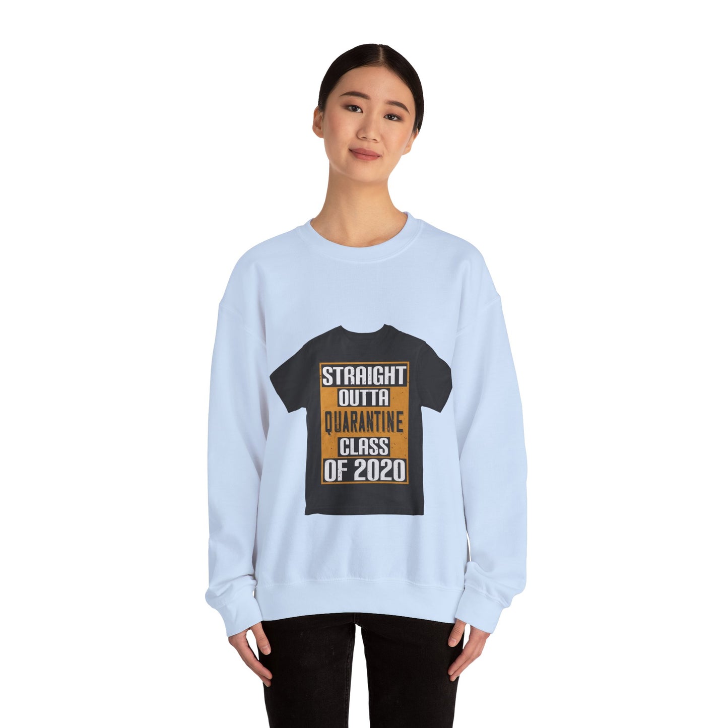 straight outta quarantine class of 2020 — Unisex Heavy Blend Crewneck (G18000)