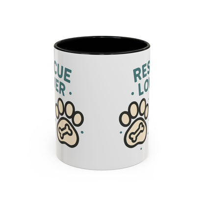 Rescue Lover Coffee Mug, Pet Owner Gift, Animal Rescue Merchandise, Dog Lover Cup, Rescue Pet Appreciation