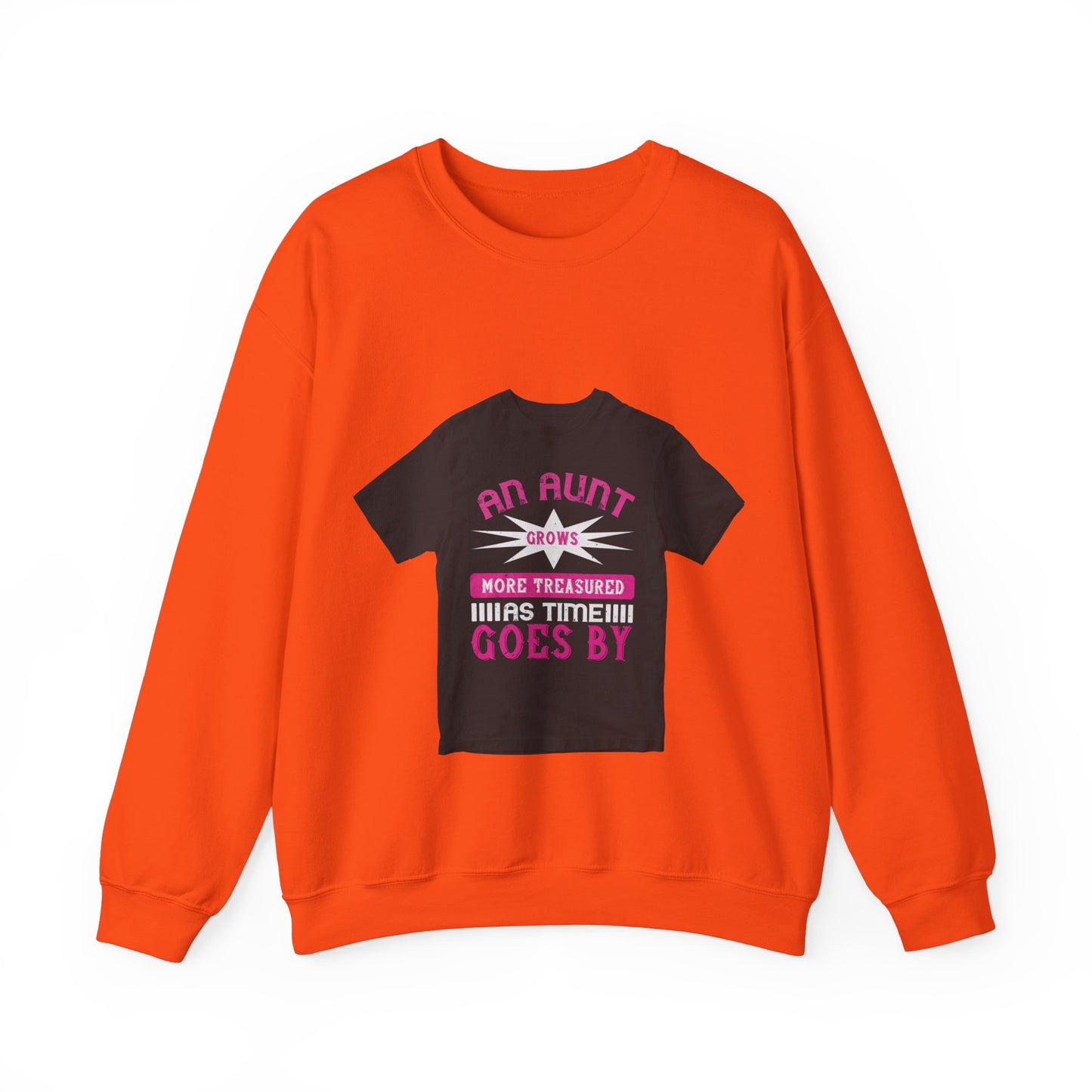 An aunt grows more treasured as time goes by — Unisex Heavy Blend Crewneck (G18000)