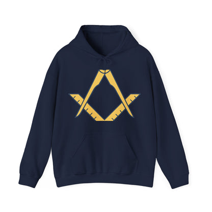 Plain Square and compass — Unisex Heavy Blend Hoodie (G18500)