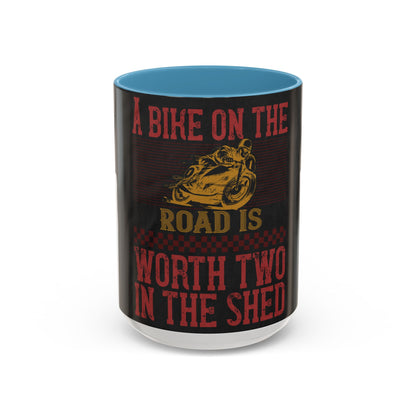 A bike on the worth two in the shet — Accent Mug 11/15oz
