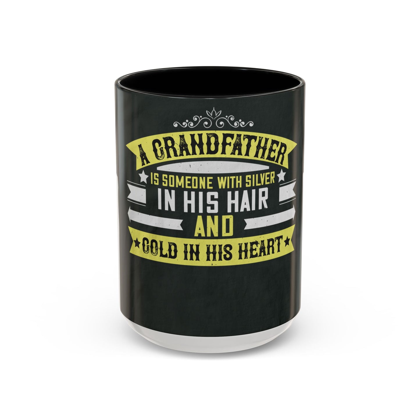 A grandfather is someone with silver-02 — Accent Mug 11/15oz